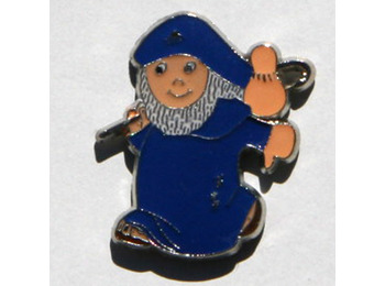 Pin de metal peregrino azul