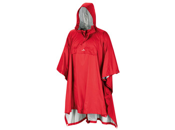 Poncho Ferrino Todomodo Ripstop Vermelho