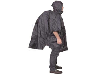 Poncho de nylon com capa