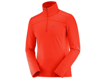 Pulôver Salomon Discovery LT HZ M Rojo Tomate