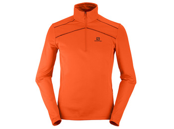 Pulôver Salomon Discovery LT HZ Naranja