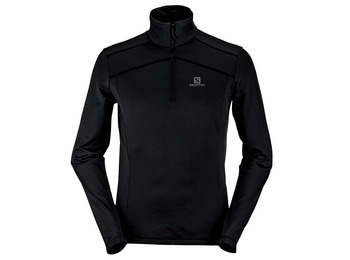 Pulôver Salomon Discovery LT HZ preto escuro