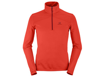 Pulôver Salomon Discovery LT HZ Rojo