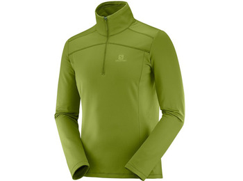 Pulôver Salomon Discovery LT HZ Verde Ocre