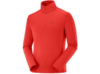 Pulôver Salomon Outrack Half Zip Rojo