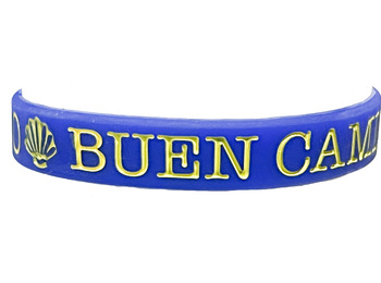 Pulseira de Silicone Shell Camino Santiago Azul