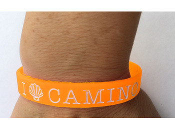 Pulseira de silicone Shell Camino Santiago Orange