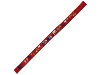 Pulseira Tecido Caminho de Santiago Corações 22 Vermelho