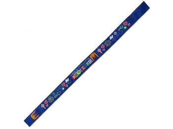 Pulseira de tecido Camino de Santiago corações 23 Azul