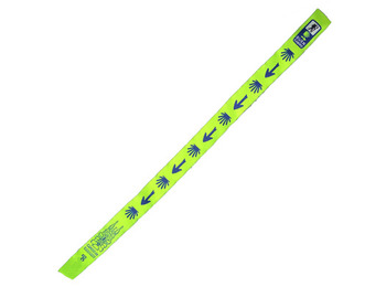 PULSEIRA DE TECIDO ESTRELA E SETA 03 VERDE FOSFORITO