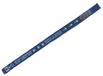 Pulseira de tecido nunca desiste dos idiomas 28 azul