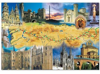 Camino de Santiago Puzzle 1000 peças