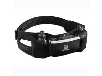 Bolsa de cintura preta / branca Salomon Energy Belt