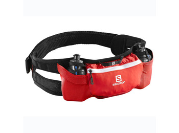 Bolsa de cintura vermelha / branca Salomon Energy Belt