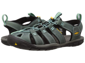 Sandalia Keen Clearwater CNX Couro W Verde Mineral