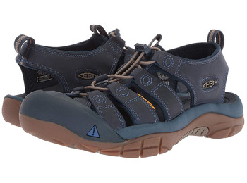 Sandália de couro azul Keen Newport EVO