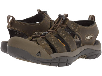 Sandália de couro Keen Newport EVO Olive