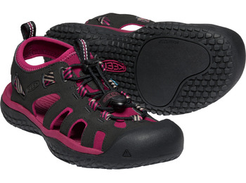 Sandalia Keen Solr W Negro / Fucsia