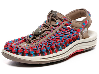 Sandalia Keen Uneek Flat W Rojo / Azul