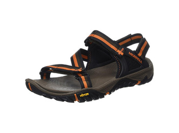Merrell All Out Blaze Web Sandal Preto / Marrom / Laranja