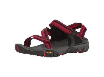 Sandalia Merrell All Out Blaze Web W Rojo / Negro