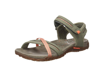 Sandalia Merrell Terran Cross II Bege / Coral