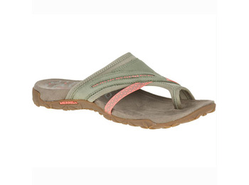Sandalia Merrell Terran Post II W Beige / Coral
