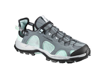 Salomon Techamphibian 3 Sandália Cinza / Turquesa