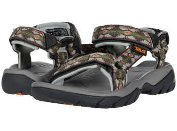 Sandália Teva Terra Fi 5 W Verde / Coral