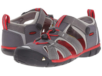 Sandálias Keen Seacamp II CNX Tots cinza / vermelho