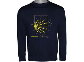 Moletom de Algodão Sketch Camino Blue