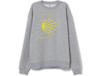 Sketch moletom de algodão Camino Grey