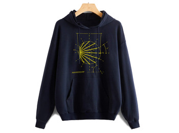 Sketch Hoodie azul marinho