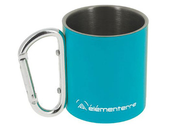 Caneca Elementerre Mahon com mosquetão azul celeste