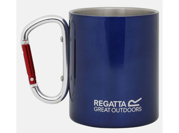 Caneca Regatta com Mosquetão, Azul Aço