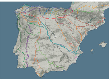 O Grande Mapa dos Caminhos de Santiago (50x70 cm)