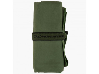 Toalha de viagem em microfibra Highlander M verde escuro