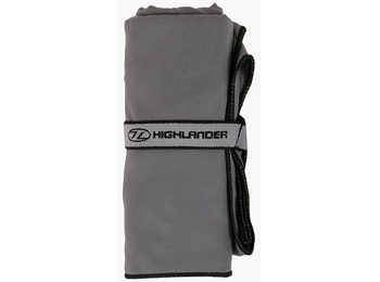 Toalha de viagem de microfibra Highlander XL cinza