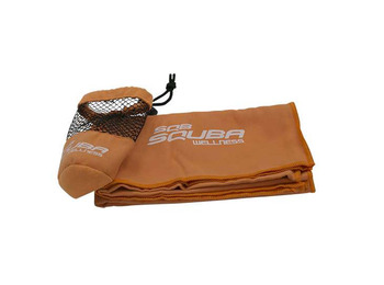 Toalha de microfibra Squba 1,30 x 80 laranja