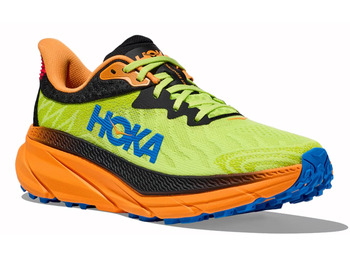 Sapato Hoka Challenger ATR 7 verde limão/laranja/preto