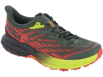 Sapato Hoka Speedgoat 5 cinza/vermelho