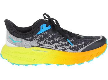 Sapato Hoka Speedgoat 5 W preto/amarelo/laranja
