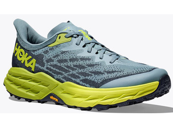 Tênis Hoka Speedgoat 5 largo azul/limão
