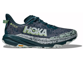 Sapato Hoka Speedgoat 6 GTX cinza/verde mar