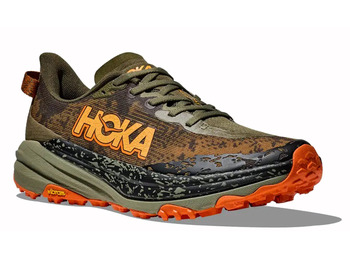 Sapato Hoka Speedgoat 6 verde-oliva/laranja
