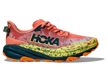 Tênis Hoka Speedgoat 6 W Salmão/Amarelo