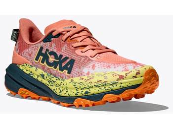 Tênis Hoka Speedgoat 6 W Salmão/Amarelo