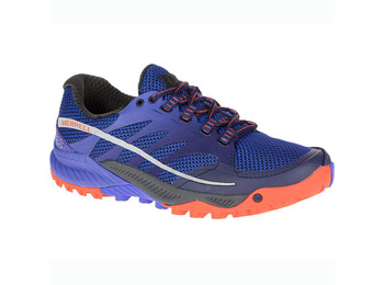 Merrell All Out Charge com tênis azul / roxo / laranja