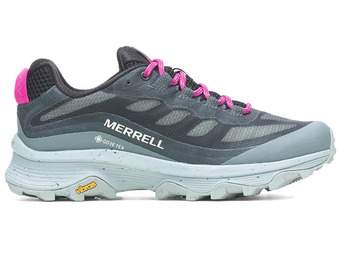 Tênis Merrell Moab Speed GTX W Preto/Cinza/Fúcsia