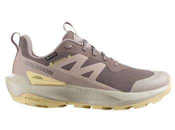 Tênis de corrida Salomon Elixir Activ GTX W marrom/amarelo